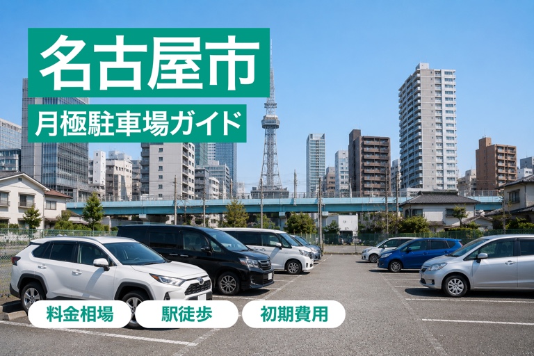 名古屋市の月極駐車場ガイド|相場・区別の特徴・失敗しない選び方を解説